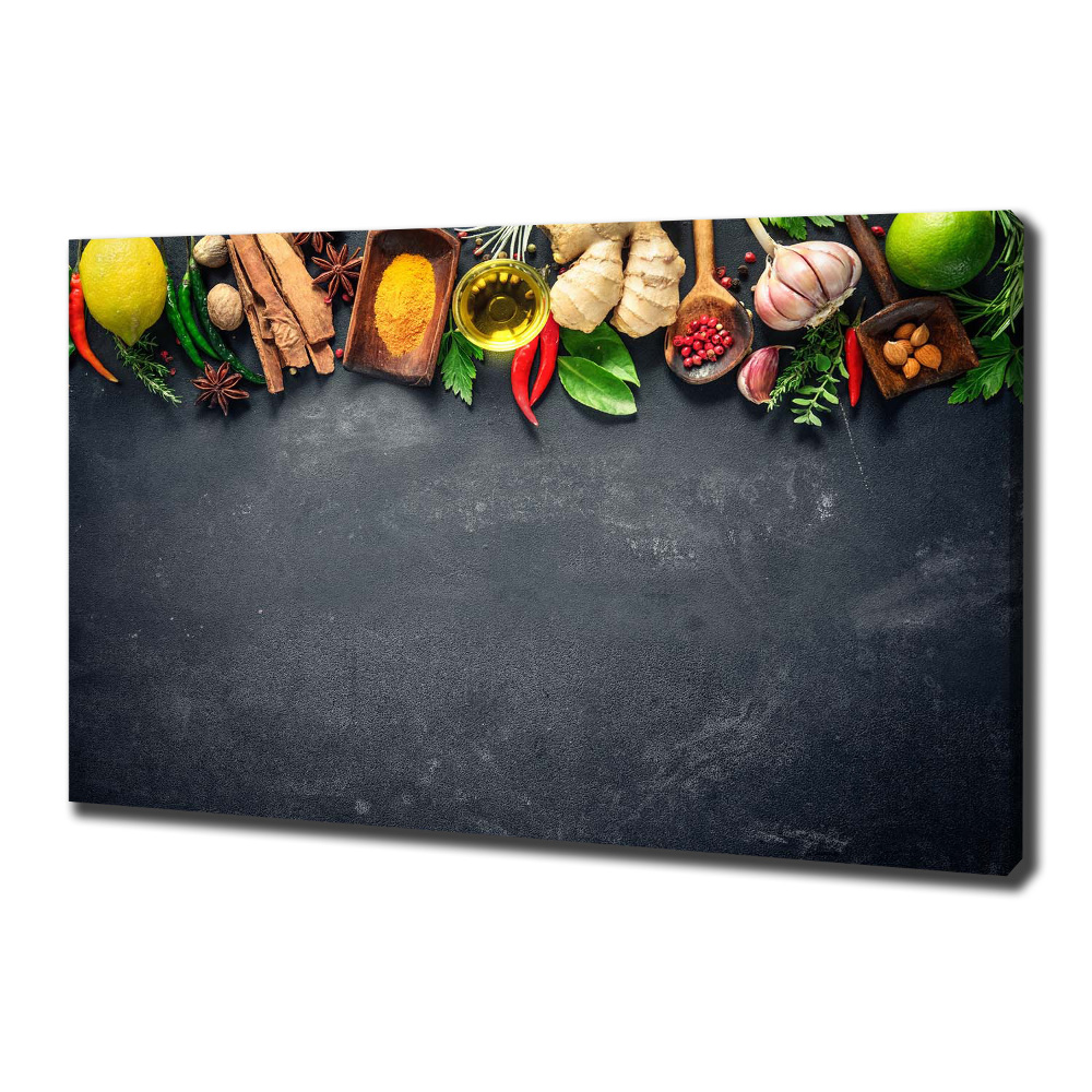 Canvas wall art Herbs and spices