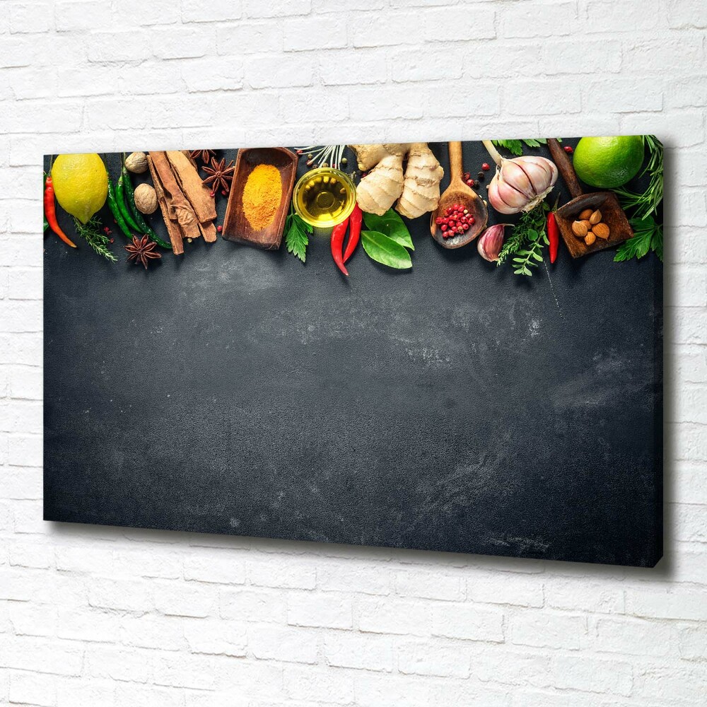 Canvas wall art Herbs and spices