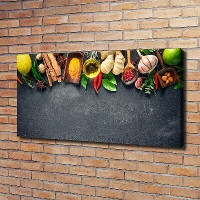 Canvas wall art Herbs and spices