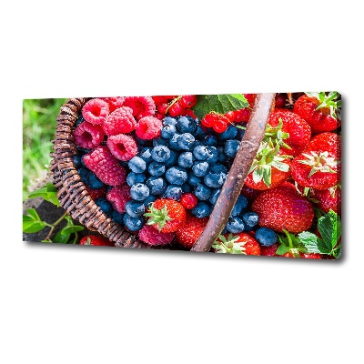 Canvas wall art Forest fruit basket