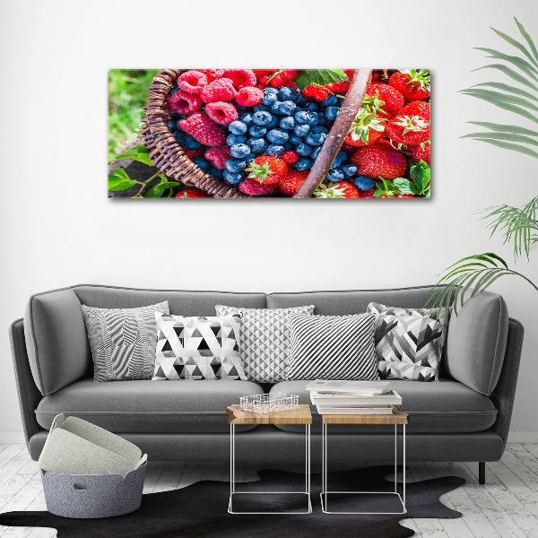 Canvas wall art Forest fruit basket