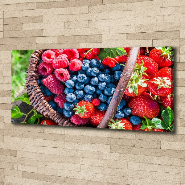 Canvas wall art Forest fruit basket