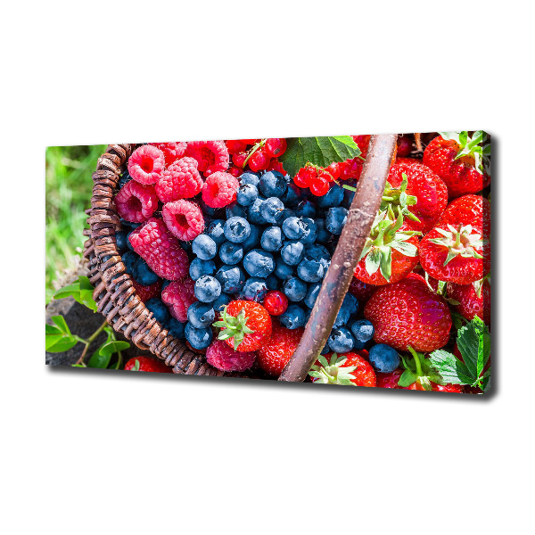 Canvas wall art Forest fruit basket