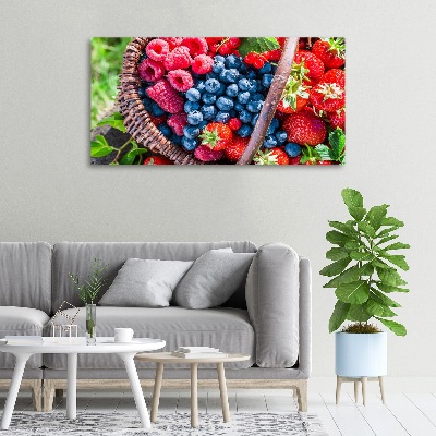 Canvas wall art Forest fruit basket