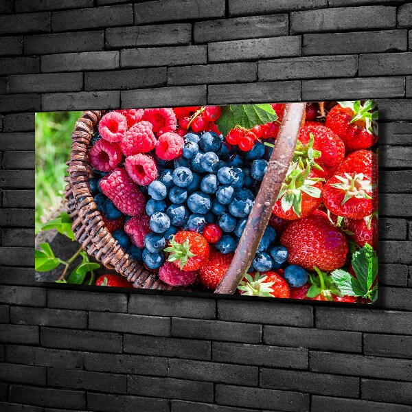 Canvas wall art Forest fruit basket