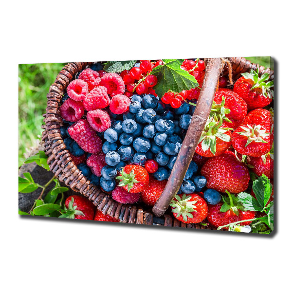 Canvas wall art Forest fruit basket