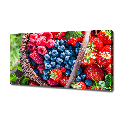 Canvas wall art Forest fruit basket