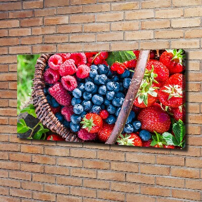 Canvas wall art Forest fruit basket