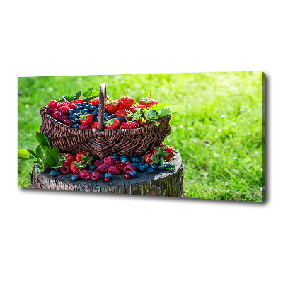 Canvas wall art Forest fruit basket