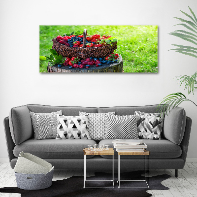 Canvas wall art Forest fruit basket