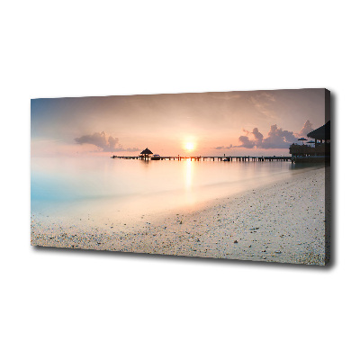 Canvas wall art Maldives beach