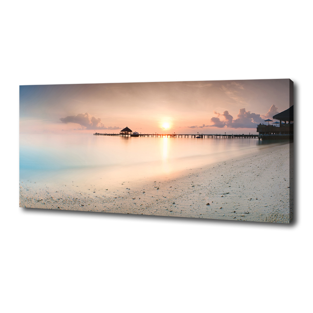 Canvas wall art Maldives beach