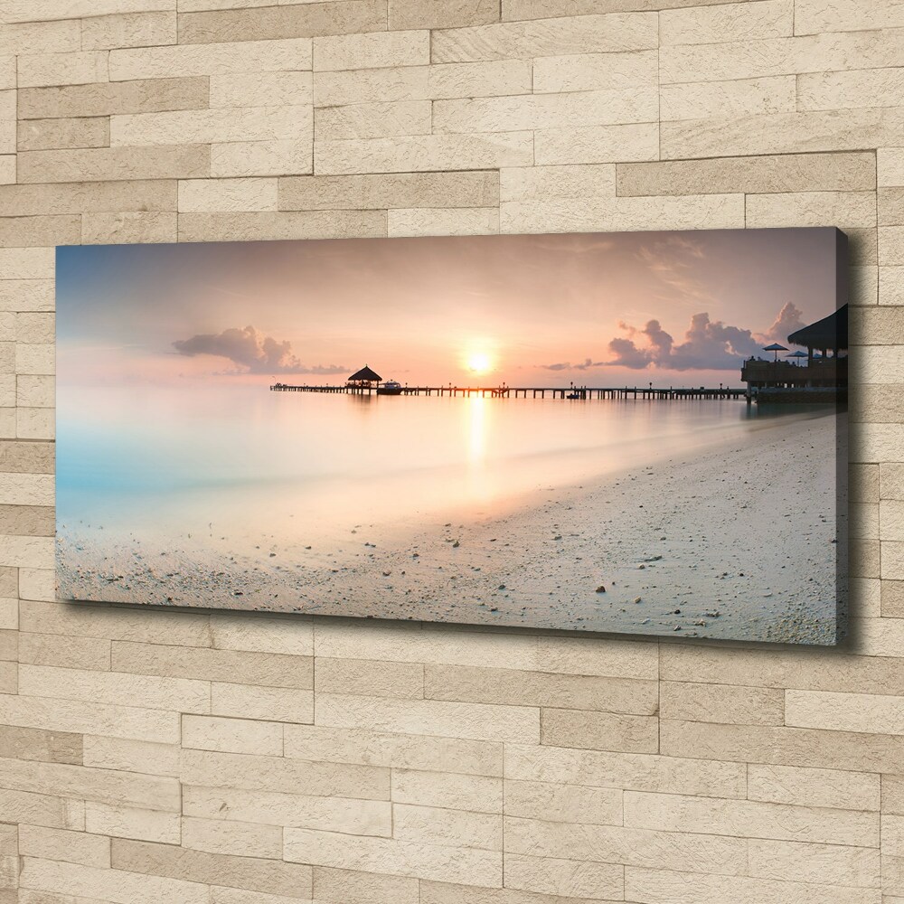 Canvas wall art Maldives beach