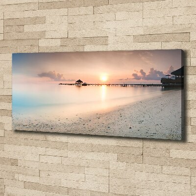 Canvas wall art Maldives beach