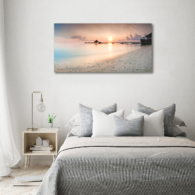 Canvas wall art Maldives beach