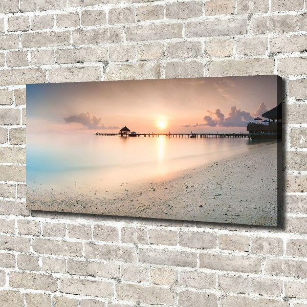 Canvas wall art Maldives beach