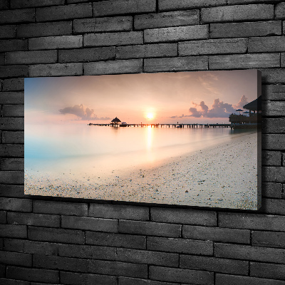 Canvas wall art Maldives beach