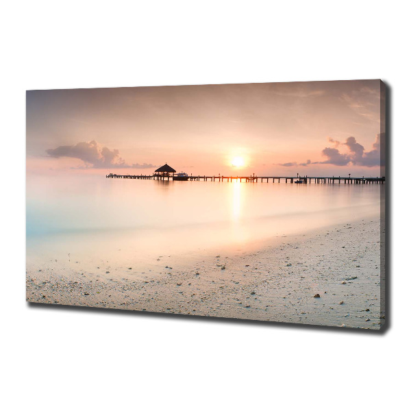 Canvas wall art Maldives beach