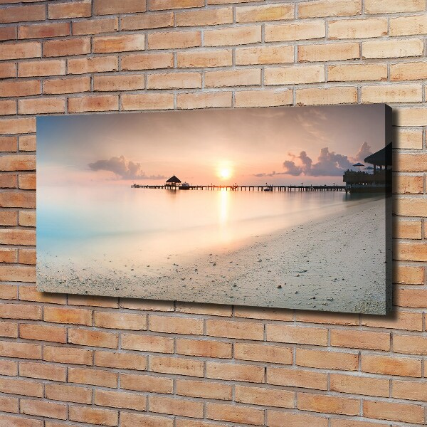 Canvas wall art Maldives beach