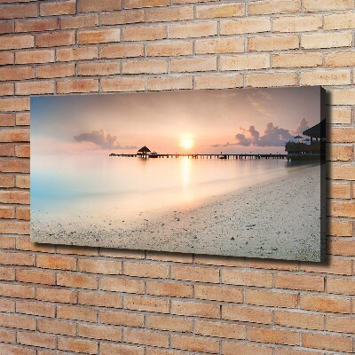 Canvas wall art Maldives beach