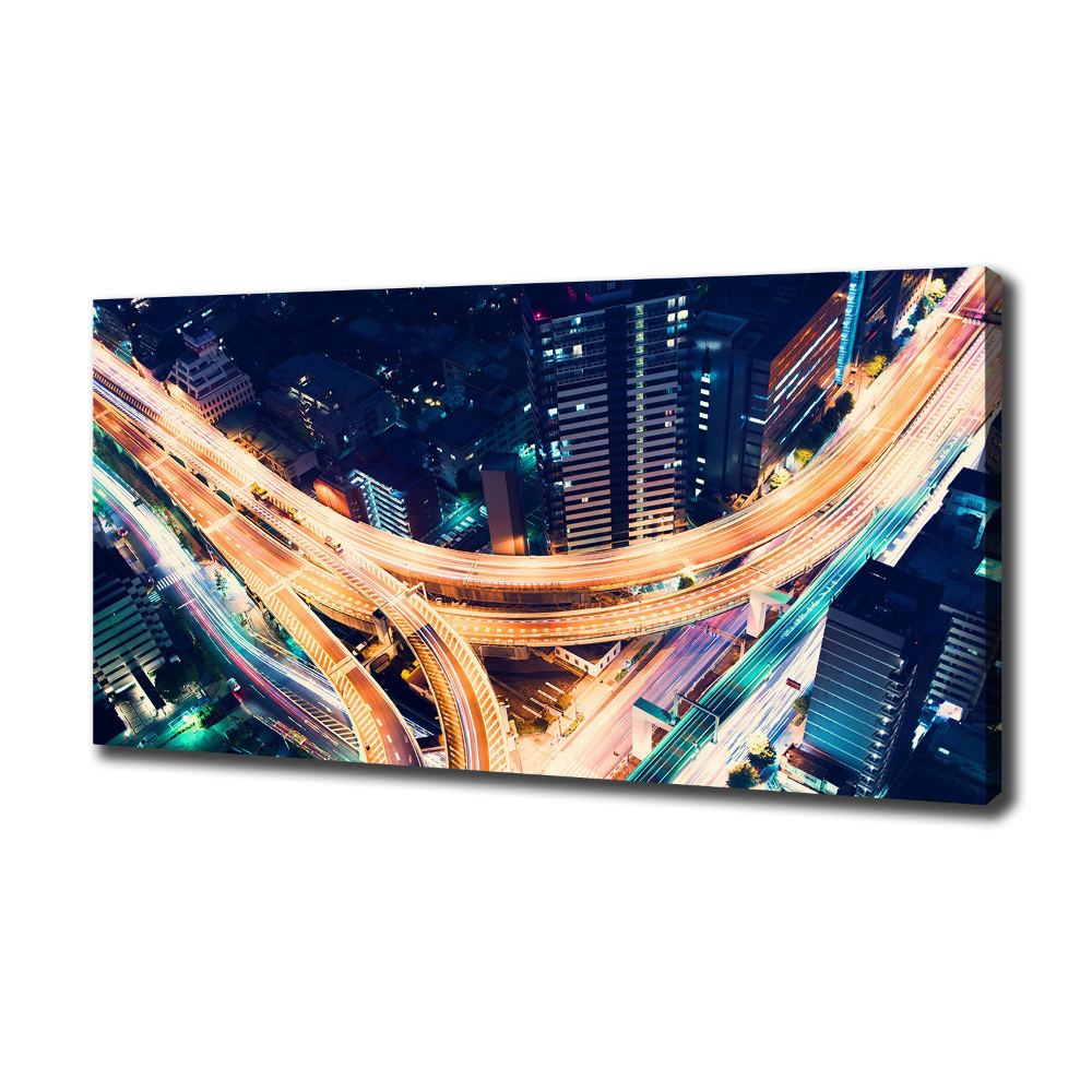 Canvas wall art Highway in Tokyo