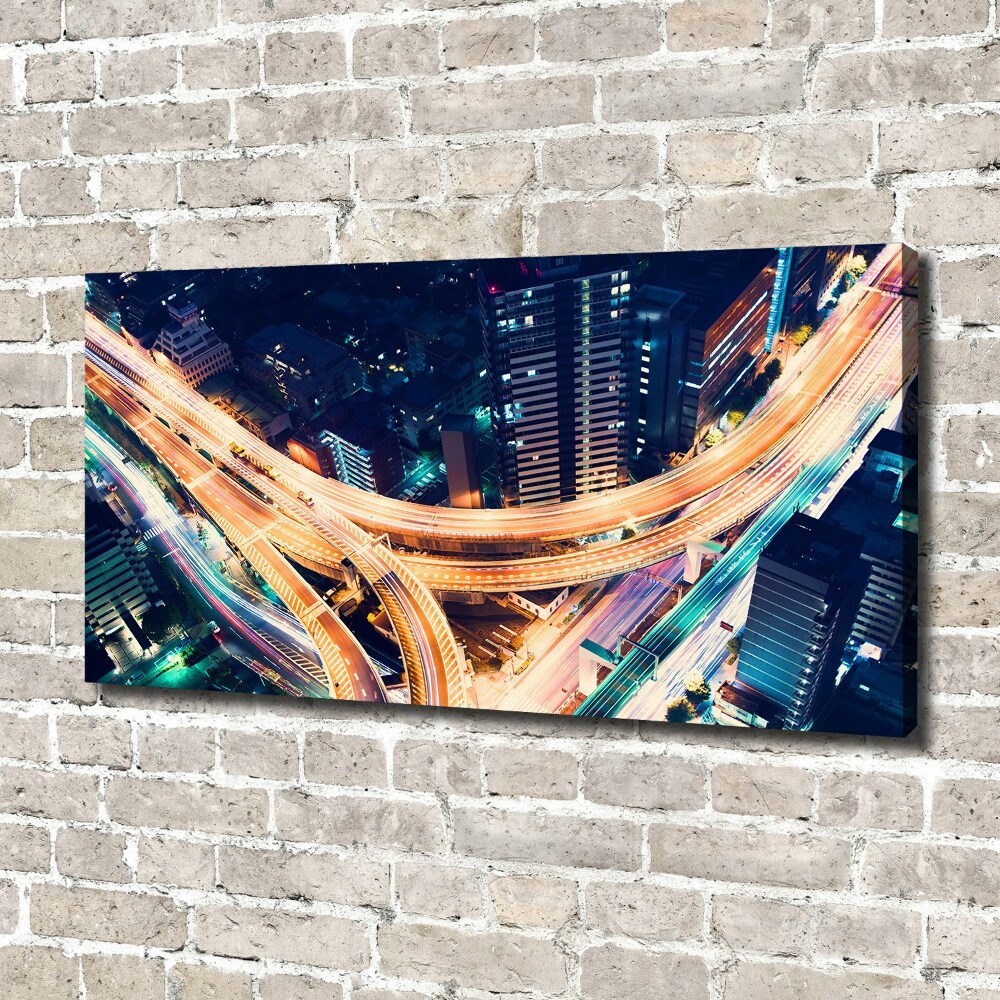 Canvas wall art Highway in Tokyo