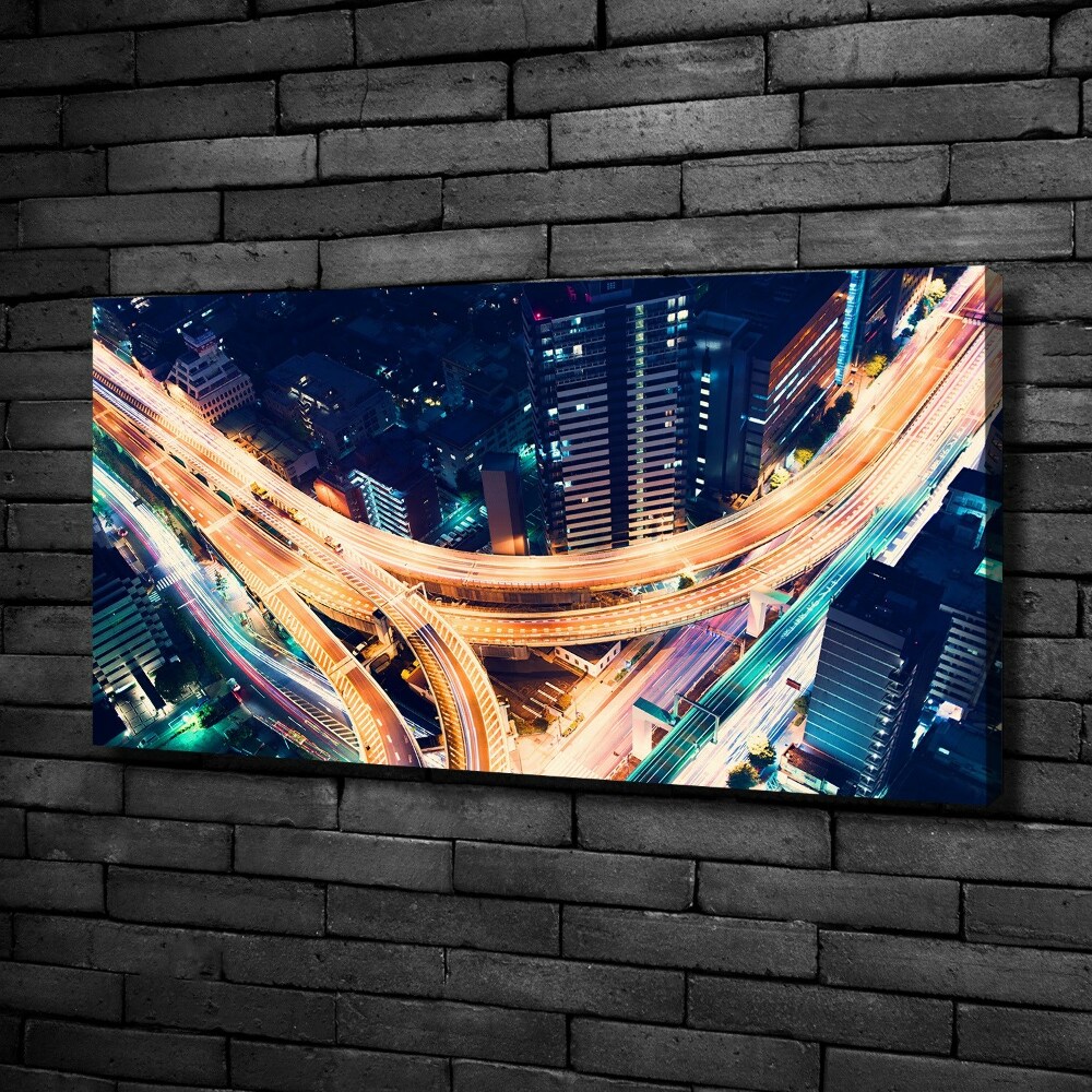 Canvas wall art Highway in Tokyo