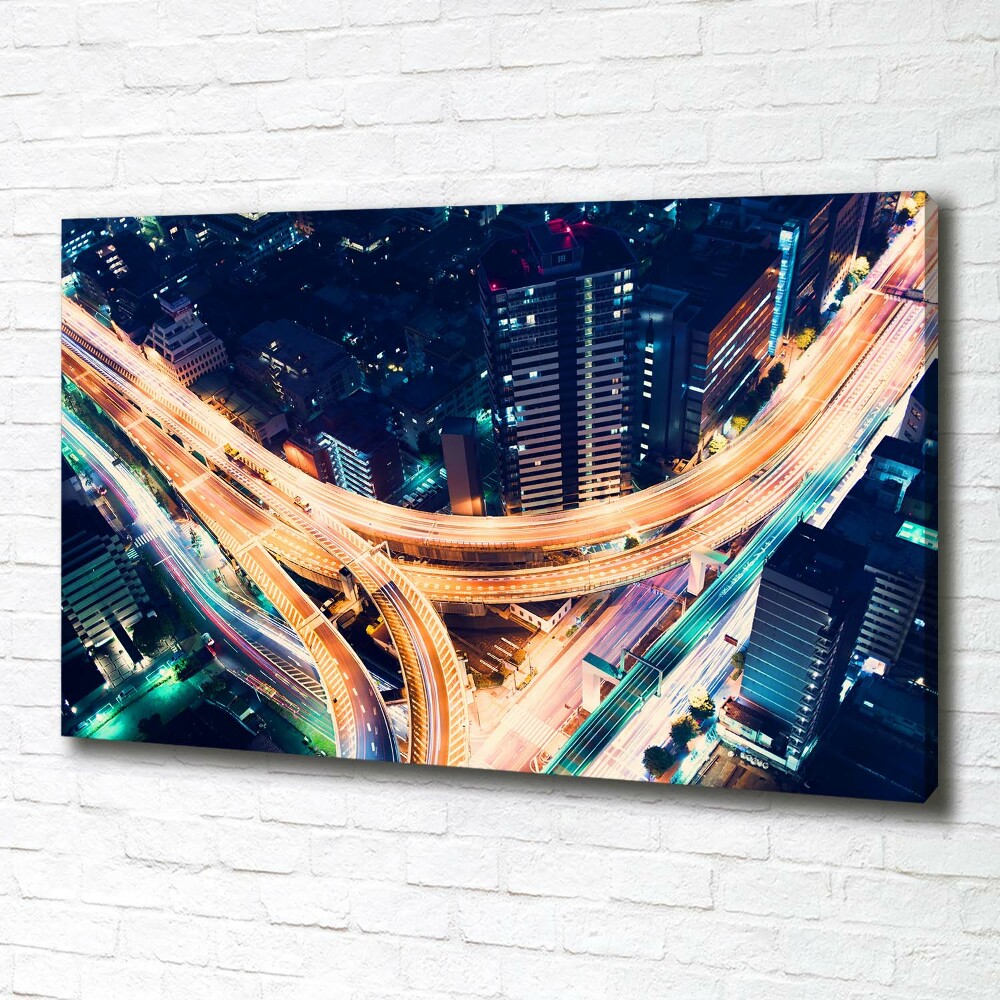 Canvas wall art Highway in Tokyo