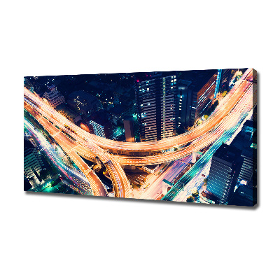 Canvas wall art Highway in Tokyo