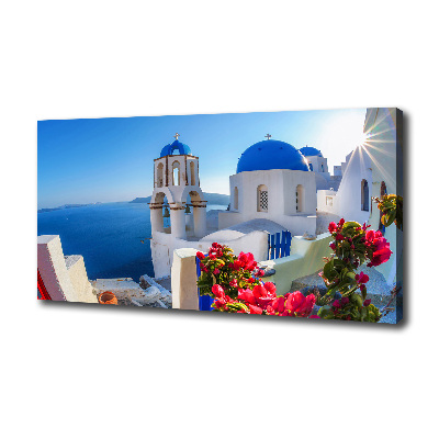 Canvas wall art Santorini Greece