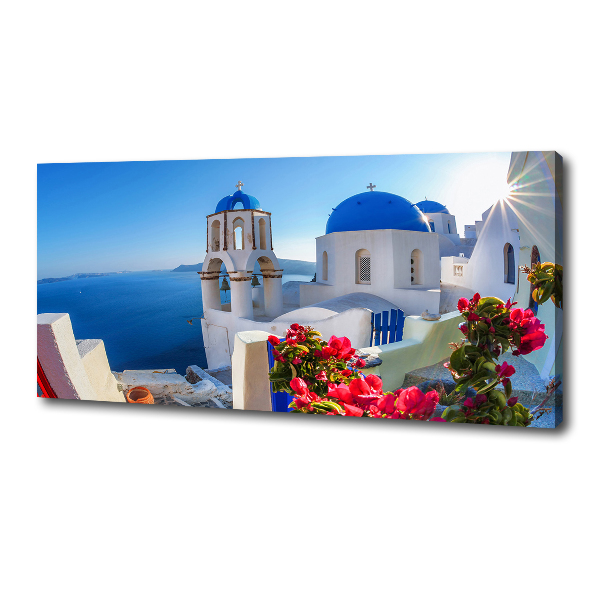 Canvas wall art Santorini Greece