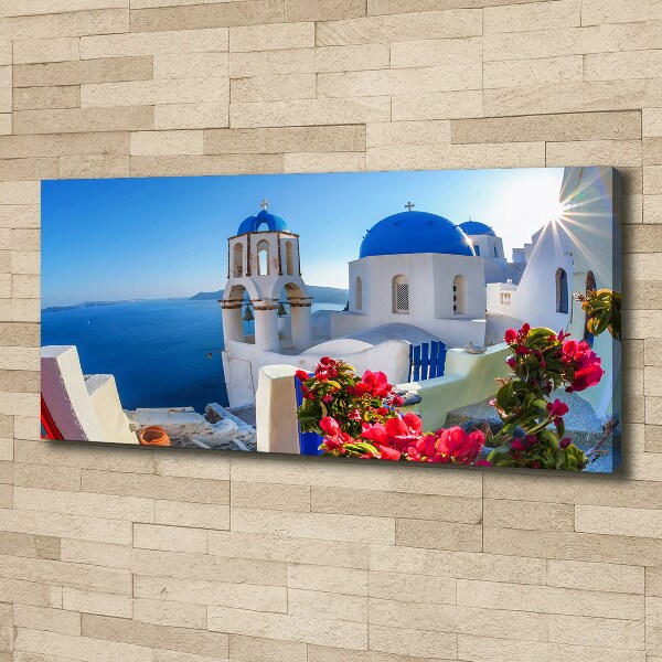 Canvas wall art Santorini Greece