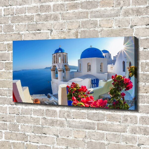 Canvas wall art Santorini Greece