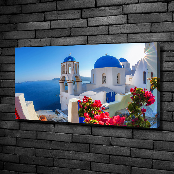 Canvas wall art Santorini Greece