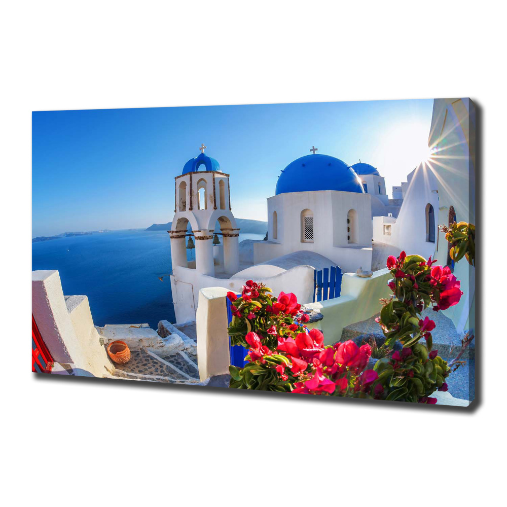 Canvas wall art Santorini Greece