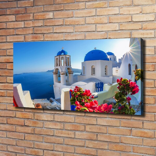 Canvas wall art Santorini Greece