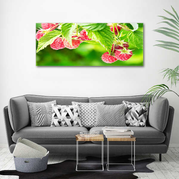 Canvas wall art Raspberries in the garden