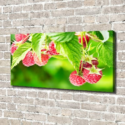 Canvas wall art Raspberries in the garden