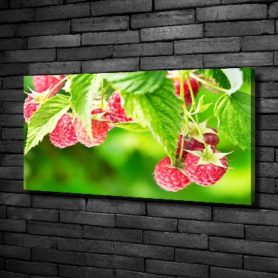 Canvas wall art Raspberries in the garden