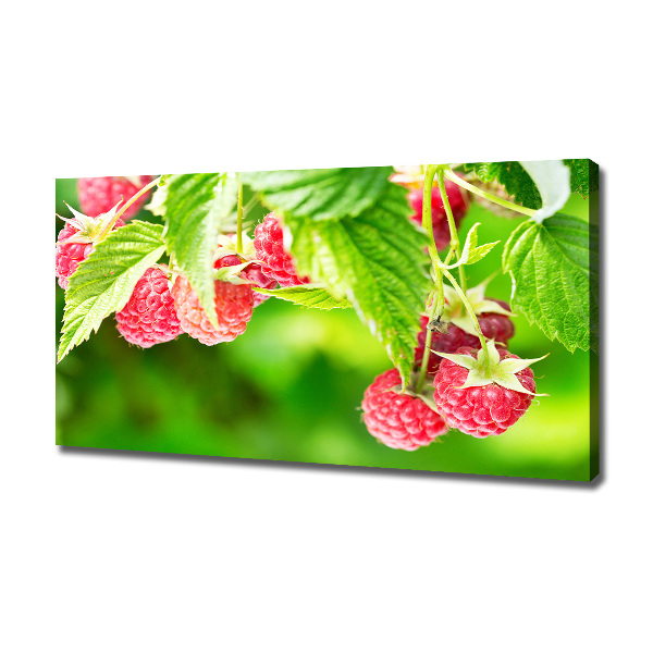 Canvas wall art Raspberries in the garden