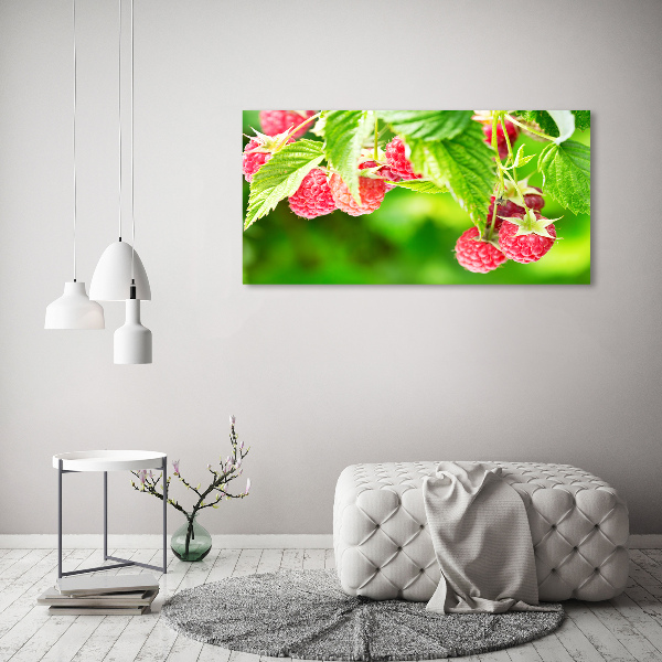 Canvas wall art Raspberries in the garden