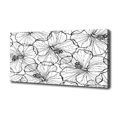 Canvas wall art Hawaiian flowers