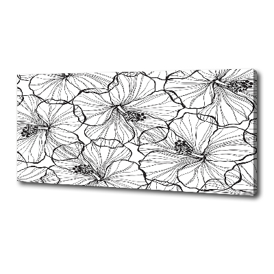 Canvas wall art Hawaiian flowers