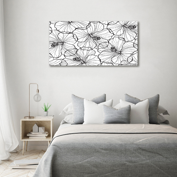 Canvas wall art Hawaiian flowers