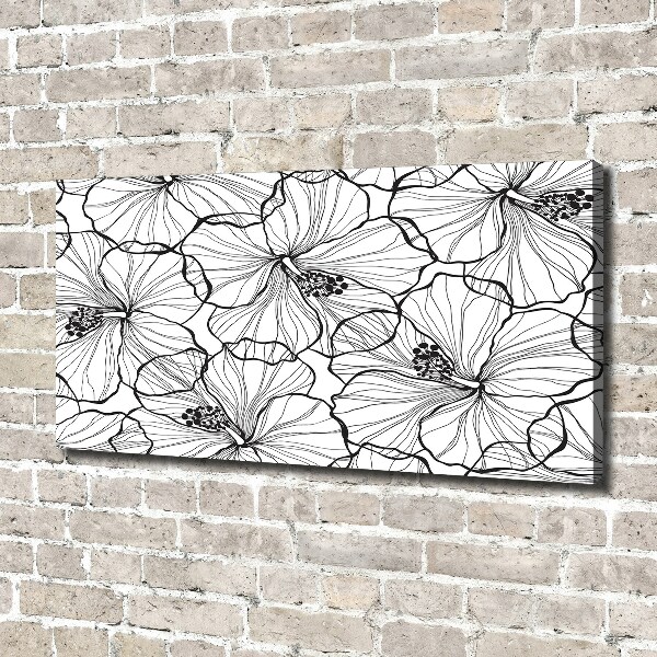 Canvas wall art Hawaiian flowers