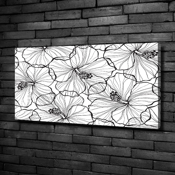 Canvas wall art Hawaiian flowers