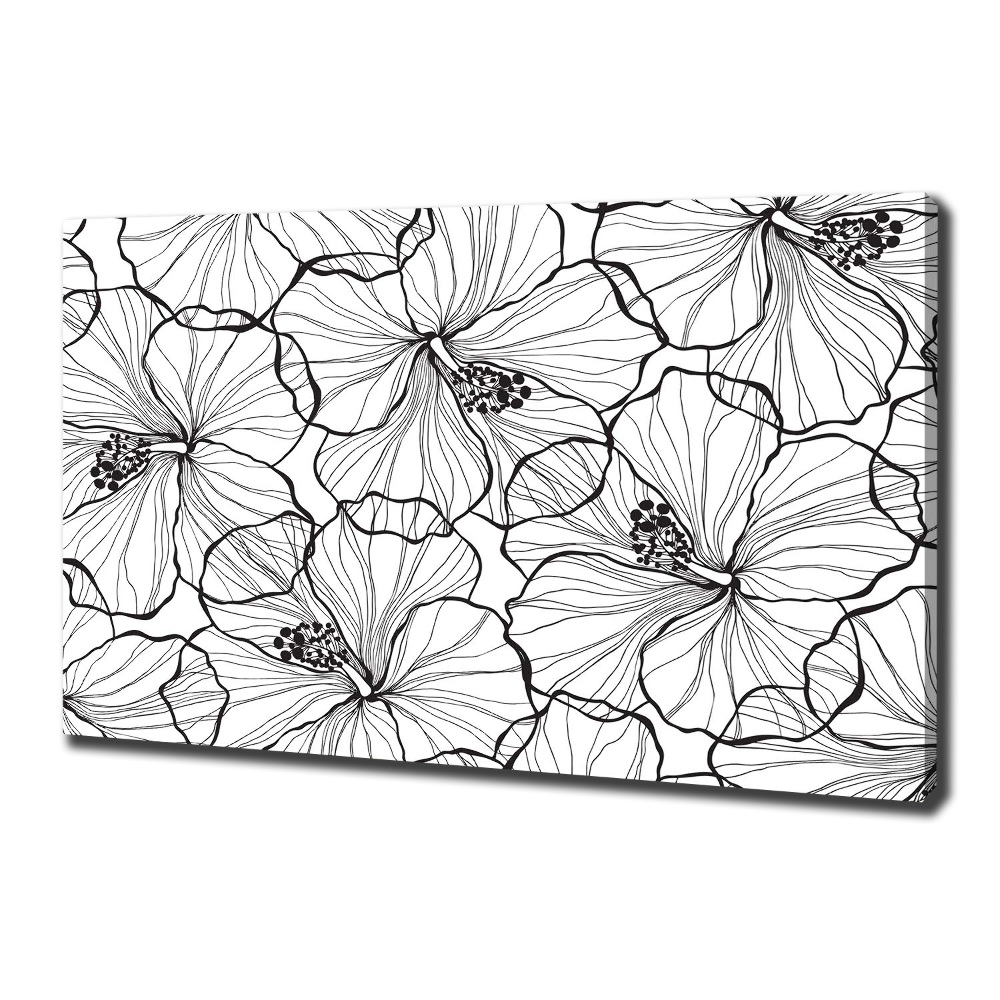 Canvas wall art Hawaiian flowers