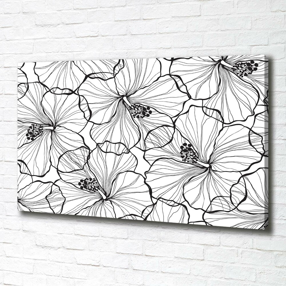 Canvas wall art Hawaiian flowers