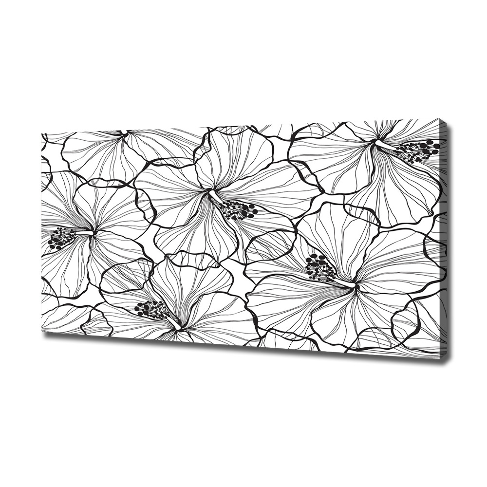 Canvas wall art Hawaiian flowers