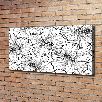 Canvas wall art Hawaiian flowers